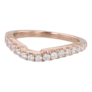 Neil Lane 0.47ctw Diamond Wedding Band Ring Guard Size 5.5 Stackable