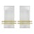 1960s Murano Glass and Brass Sconces by Doria Leuchten - a Pair For Sale