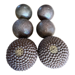 Collection French Boule Bocce Pentanque Studded Balls