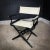Cut! This director chair is used on many film sets in Germany Media 1960. Dimensions: 60 wide, 43 deep, 84 high, seat...