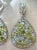 Pair of Bucherer Gold Diamond Topaz Peridot Drop Earrings For Sale - Image 4 of 12