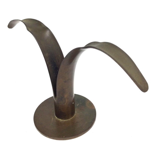 Antique Holland Brass Candle Holder For Sale - Image 12 of 13
