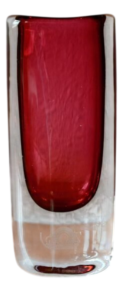 Swedish Glass Vase by Nils Landberg for Orrefors, 1960s