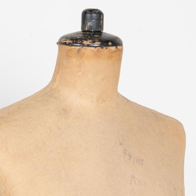 20th Century Mannequin Dressmakers Form on Black Stand For Sale - Image 4 of 11