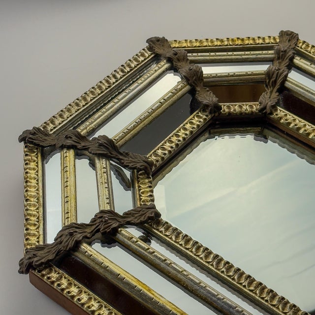 Vintage Octagonal Murano Mirror, Italy, 1950s For Sale - Image 17 of 18