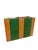 Mid 20th Century Vintage Mid-Century Green and Brown Striped Backgammon Game Set in Travel Case For Sale - Image 5 of 17