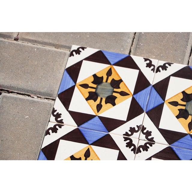 1940s 1940s Set of Thirty One Vintage Geometric Tiles, Portuguese For Sale - Image 5 of 12