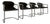 Vintage Italian Cantilever Dining Chairs by Gastone Rinaldi for Rima, 1980s, Set of 4 For Sale