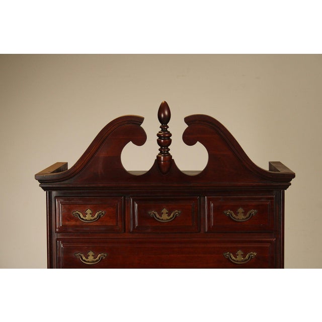 Queen Anne Style Mahogany Highboy Chest For Sale - Image 11 of 18
