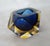C.1970s Italian Alessandro Mandruzzato, Hand Blown Faceted Murano Cobalt, Amber & Clear For Sale In West Palm - Image 6 of 18