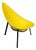 Yellow Fiberglass Tripod Lounge Chair by Ed Merat, France, 1956 For Sale