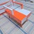 Wood l'Orange Et Blanc Color Blocked Scheme 1953 MCM End Table For Sale - Image 7 of 15