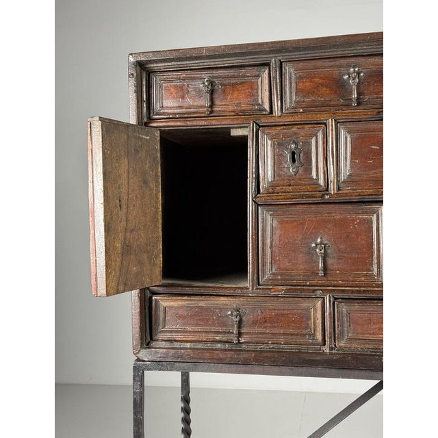 Antique Spanish Vargueño, 1700 For Sale - Image 9 of 18