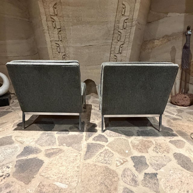 1960s Florence Knoll Model 65 Mid-Century Modern Armless Slipper Lounge Chairs For Sale - Image 5 of 14