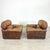 Italian Italian Leather Club Chairs - A Pair For Sale - Image 3 of 13