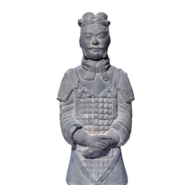 Ceramic Chinese Terracotta Warrior Figure For Sale - Image 7 of 8