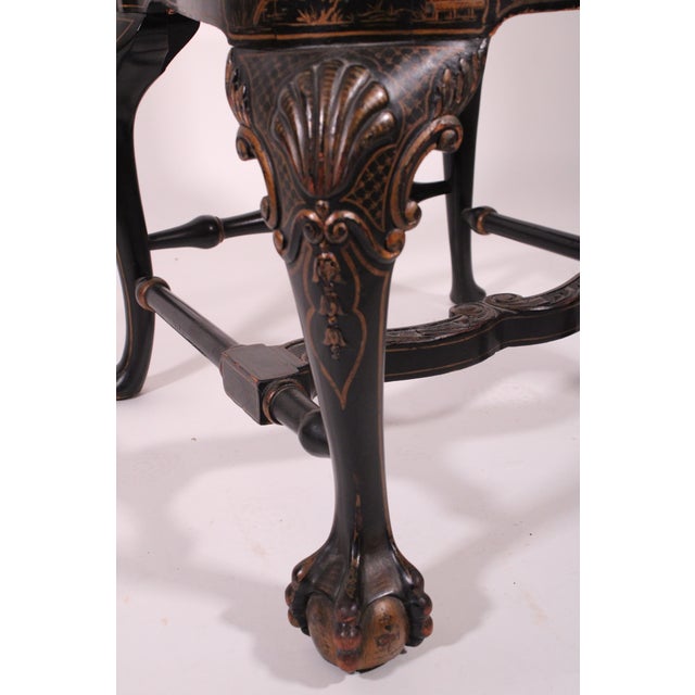 George II Style Chinoiserie Decorated Side Chair For Sale - Image 9 of 11