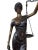 Metal Bronze Lady Justice Statue with Scales, 20th Century For Sale - Image 7 of 9
