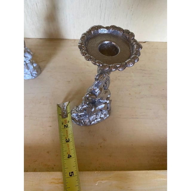 1980s Metal Horse Candleholders - Set of 3 For Sale - Image 5 of 6