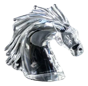 Sculpture Horse Head from Daum, France
