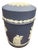 1970s Portland Blue Wedgwood Tea Caddy Box For Sale