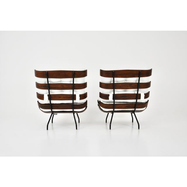 1950s Costela Lounge Chairs attributed to Martin Eisler and Carlo Hauner for Forma, 1950s, Set of 2 For Sale - Image 5 of 13