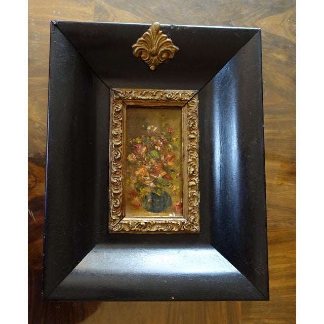 Napoleon III Floral Still Life, 1800s, Oil Painting, Framed For Sale - Image 6 of 6