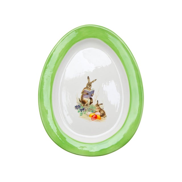 Early 21st Century Williams Sonoma Ceramic Easter Plates Set of 4