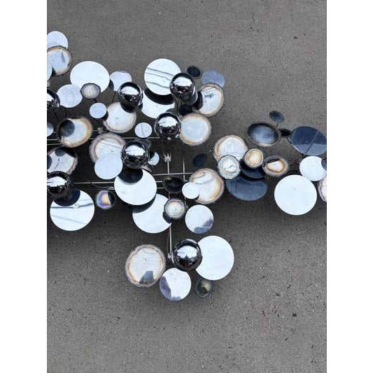 Curtis Jere Curtis Jere' Raindrop Wall Sculpture For Sale - Image 4 of 9