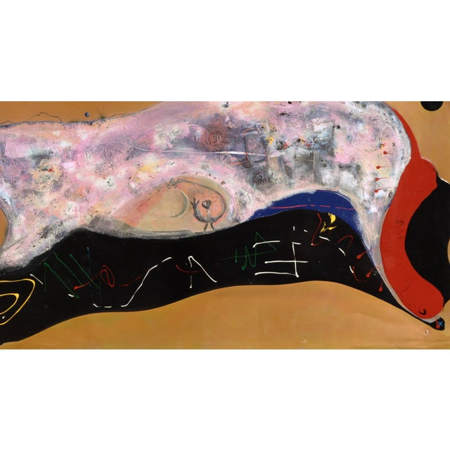 "The Playful Journey" Abstract Composition Acrylic on Copper by Stephen Schulz For Sale In Monterey, CA - Image 6 of 12