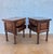 Pair of Spanish Rustic Solid Wood Bedside Tables, Mid-20th Century For Sale - Image 11 of 12