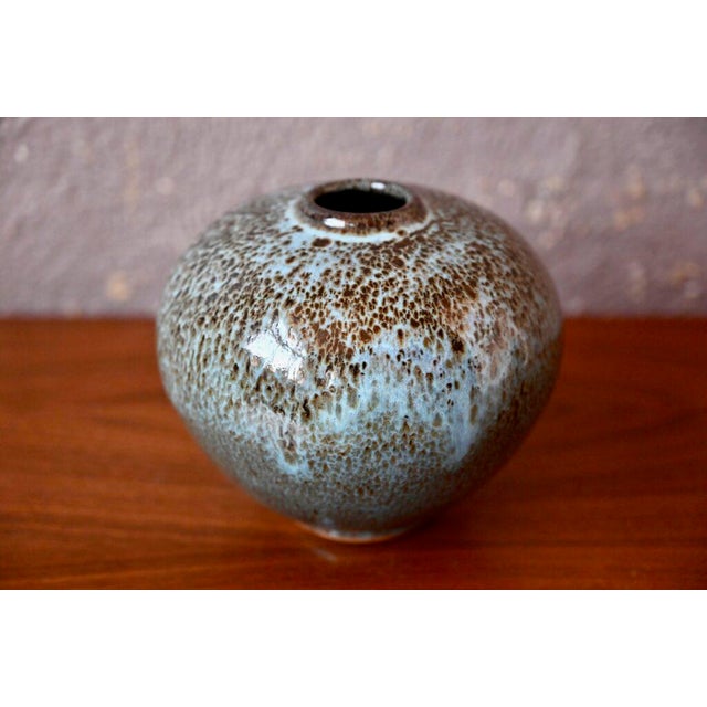 Brutalist Ball Vase by Denis Bouniard for Atelier Des Cendres, 1980s For Sale - Image 3 of 9