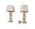 Late 20th Century Vintage Ombre Stacked Ceramic Cube Monumental Table Lamps For Sale - Image 5 of 11