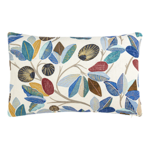 The House Of Scalamandré Linden Lumbar Pillow In Cobalt