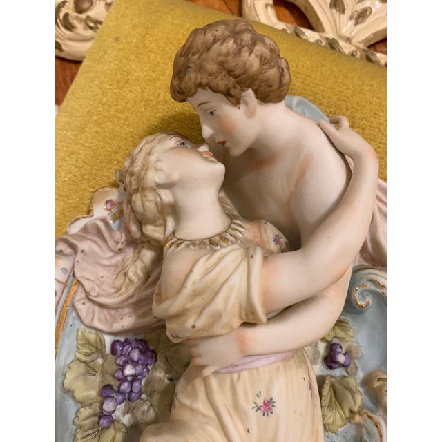 Mid 20th Century German Bisque Wall Plaques - a Pair For Sale - Image 4 of 13