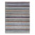 Striped Designed Modern Savannah Handmade Wool Rug in Gray For Sale