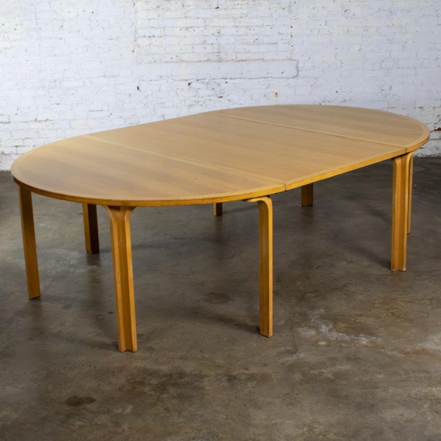 Late 20th Century Scandinavian Modern Oak Dining or Conference Table by Thygesen and Sorensen for Magnus Olesen and Rudd International For Sale - Image 6 of 18