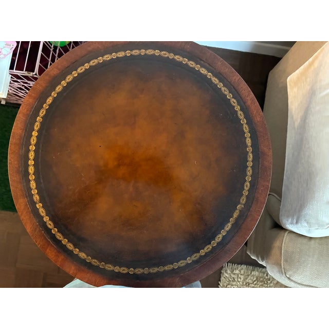 Vintage Solid Wood Two Tiered End Table For Sale - Image 14 of 17