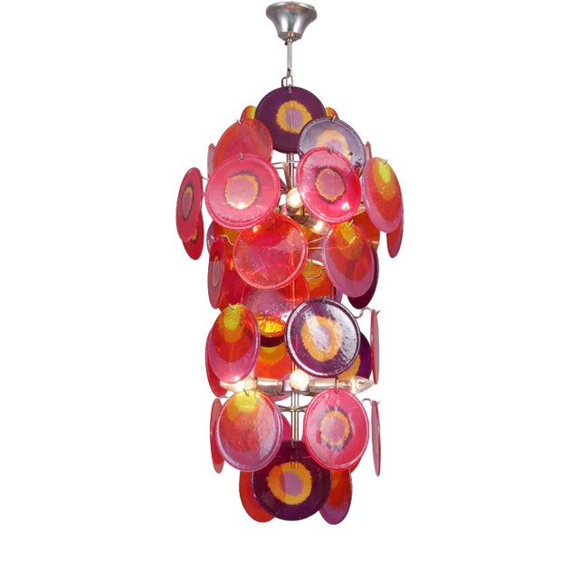 Disk Candelier from Aro Leuchten, Germany, 1970s For Sale