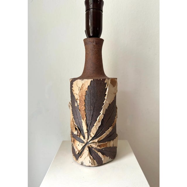 Stoneware Table Lamp from Bodil Marie Nielsen, 1970s For Sale - Image 3 of 9