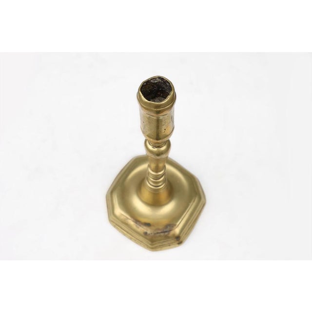 Antique French Candlestick in Bronze, 16th Century For Sale - Image 5 of 9