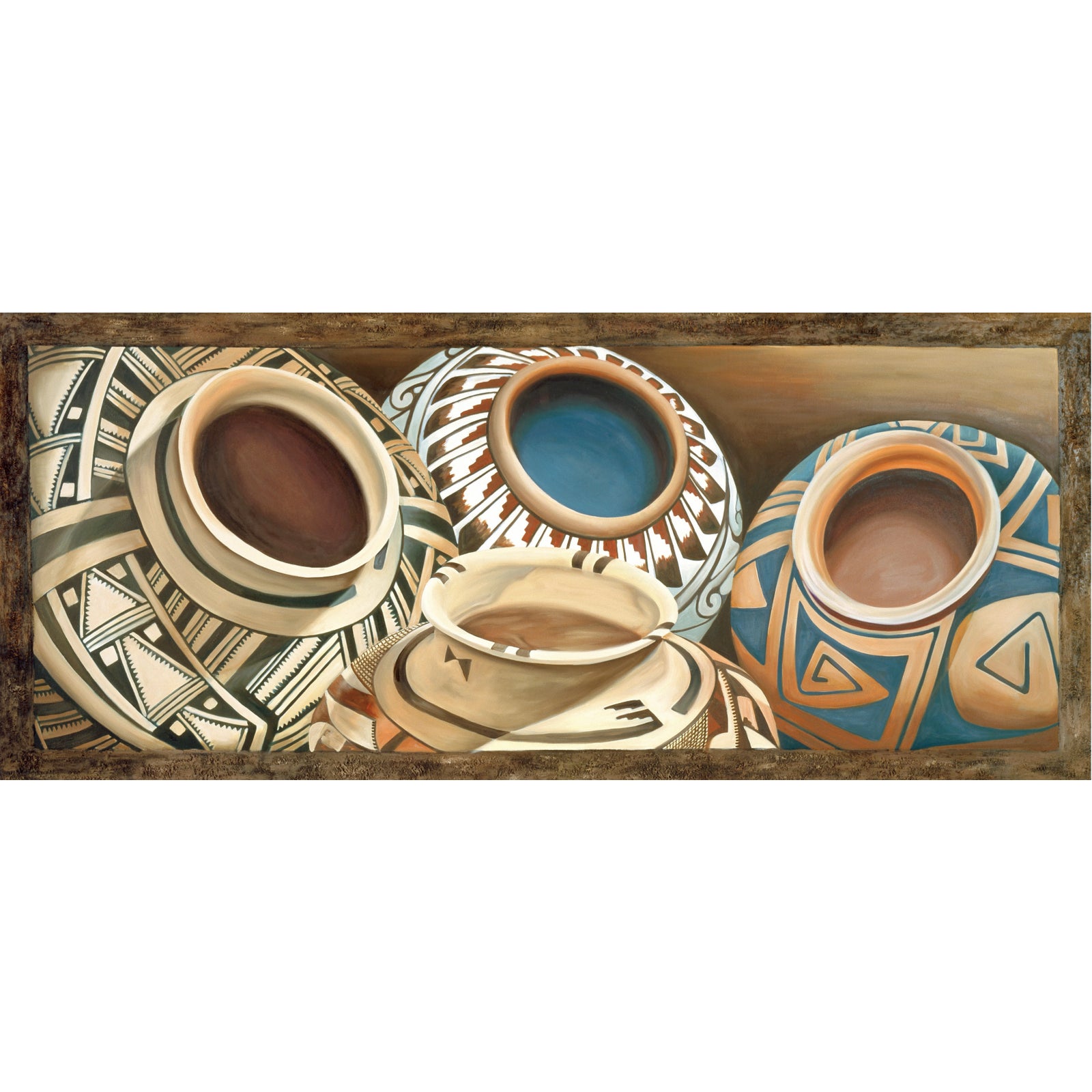 2000s "Indian Pots" Gallery Wrapped Oil Painting by Judith Moore | Chairish