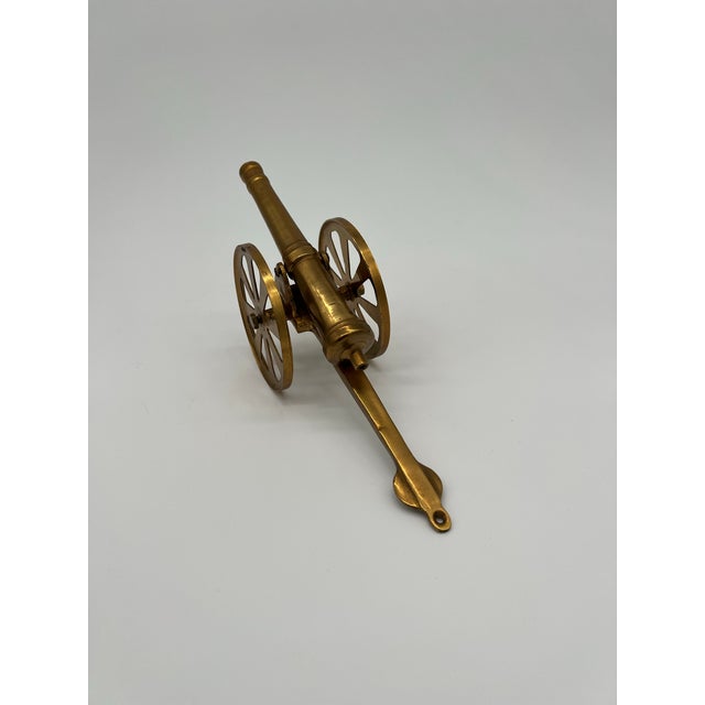 Mid Century Brass Cannon For Sale In Savannah - Image 6 of 9