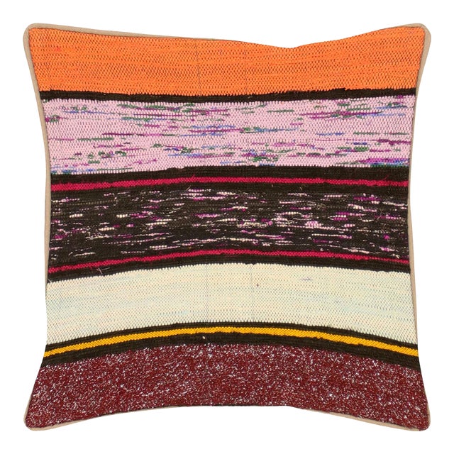 1960s Turkish Rag Pillow For Sale