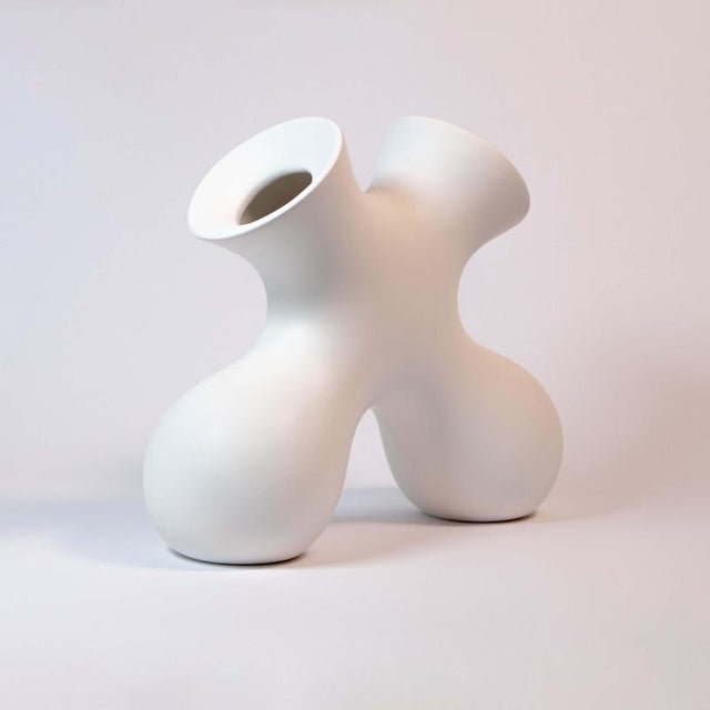 Tabono Sculpture in Ceramic & Threads by Soheila Mahmoodi | Chairish
