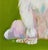 Contemporary White Poodle Original Oil Painting, Signed, Chartreuse Green, Teak Wood Frame by Tatiana Duperault For Sale - Image 3 of 5