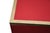 1970s 1970's Campaign Style Red and Brass Storage Cabinet by Directional For Sale - Image 5 of 8