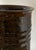 Olive Vintage Brown Rust Tall Vase, Signed For Sale - Image 8 of 8