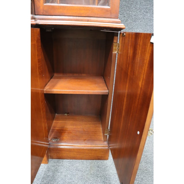 Baker Historic Charleston Mahogany Breakfront For Sale - Image 12 of 12