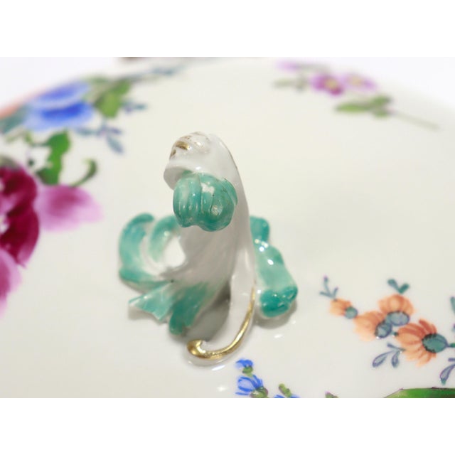 Antique Marcolini Period Meissen Porcelain Floral Bordeleau or Chamber Pot For Sale - Image 11 of 14